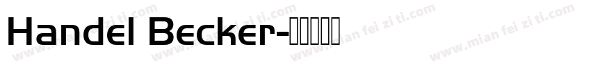 Handel Becker字体转换